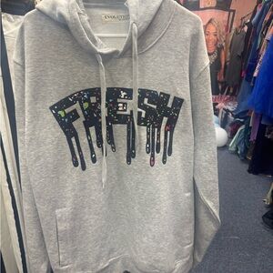 Revolution Fresh Graphic Gray Hoodie